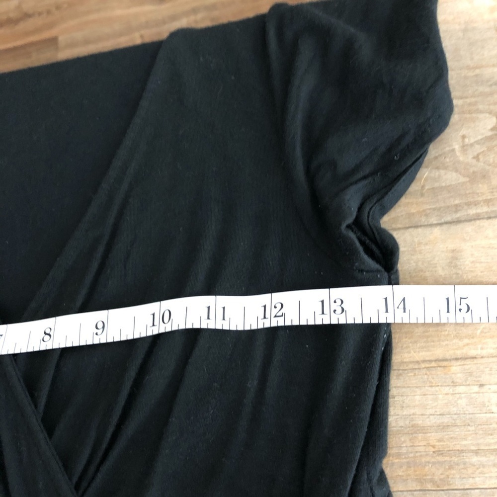 J. Crew black crossover v-neck dress, S - Picture 5 of 8